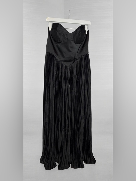 Fashion  Class Fashion Dresses & Skirts - Beautiful Black Strapless Pleated Evening Dress